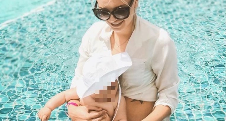 Ella Dvornik objavila fotku kćeri u bazenu pa razljutila Dalmatince: "Sram te bilo"