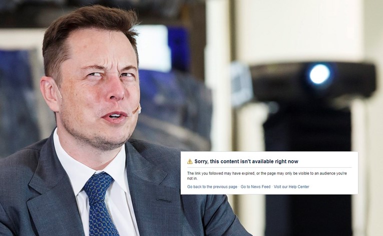 Elon Musk s Fejsa obrisao stranice Tesle i SpaceX-a