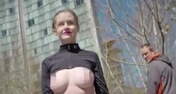 VIDEO "Sloboda bradavicama": Manekenka golih grudi šetala New Yorkom