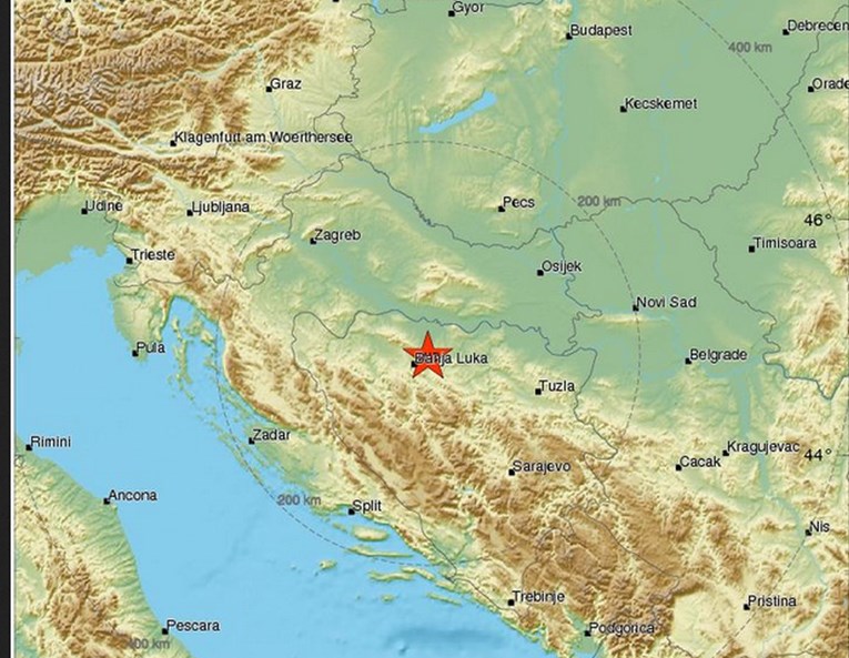 Građane BiH uznemirio slabiji potres
