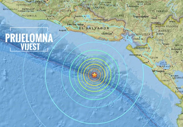 VIDEO Silovit potres kod obala Nikaragve i Salvadora, povučeno upozorenje o tsunamiju
