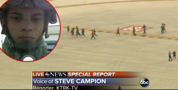 Terorist s aerodroma je američki ratni veteran s dozvolom da nosi oružje