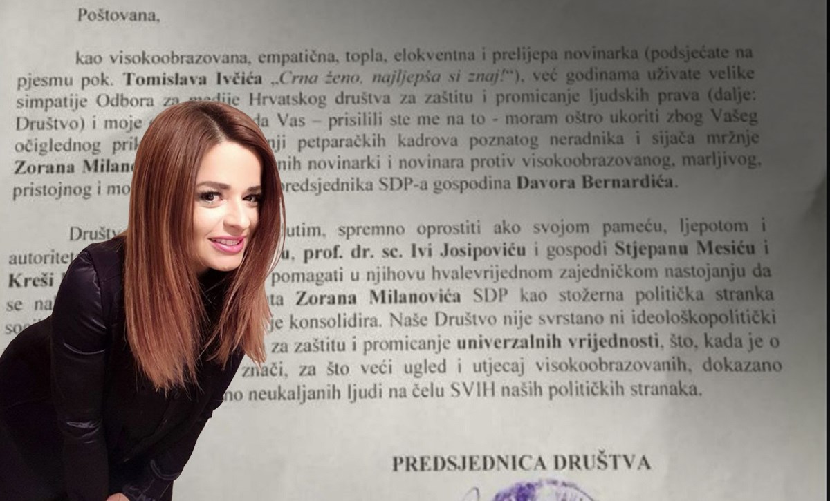 Udruga poziva voditeljicu da prestane s napadima na Bernardića: "Crna ženo, najljepša si, znaj"