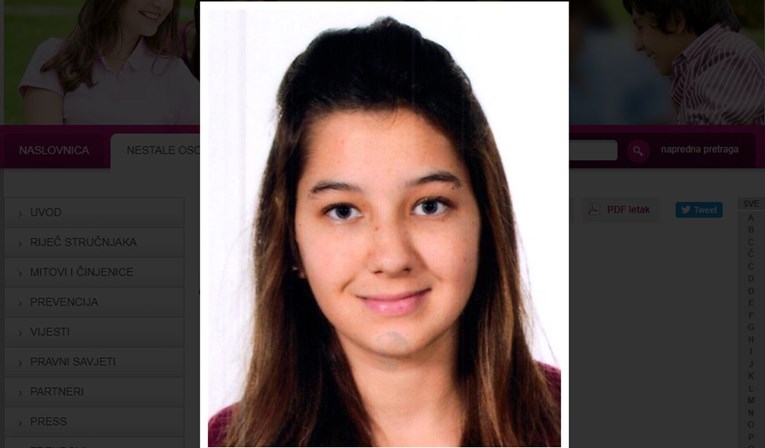U Sisku nestala 16-godišnja djevojka, jeste li je vidjeli?