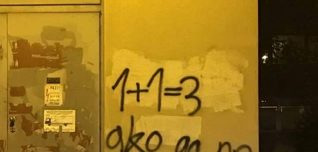 Natpis na zagrebačkom zidu objasnio kako 1+1 daju 3