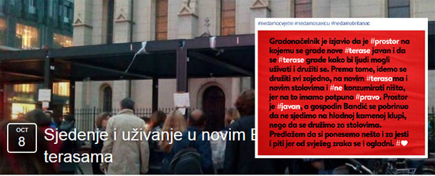 Hoćete li doći? Organizirano "sjedenje i uživanje u novim Bandićevim javnim terasama"