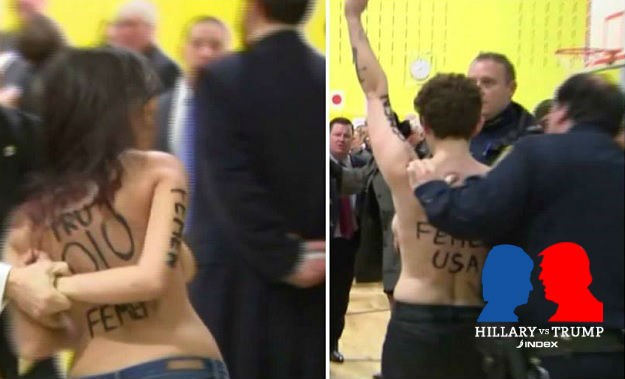 VIDEO Polugole aktivistice Femena protiv Trumpa: "Zgrabi svoja muda, odbij od mojih sisa"