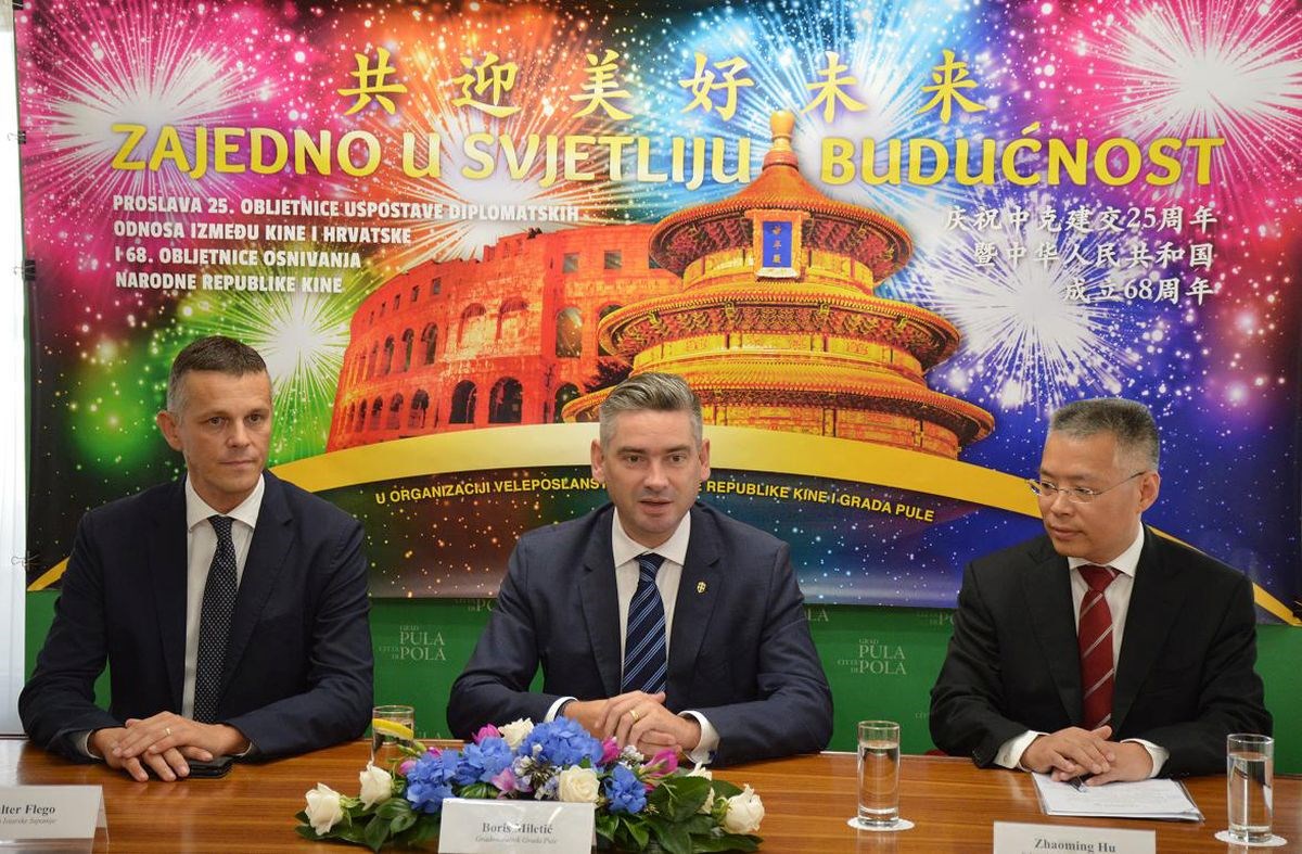 U Puli će se slaviti 25 godina diplomatskih odnosa Hrvatske i Kine