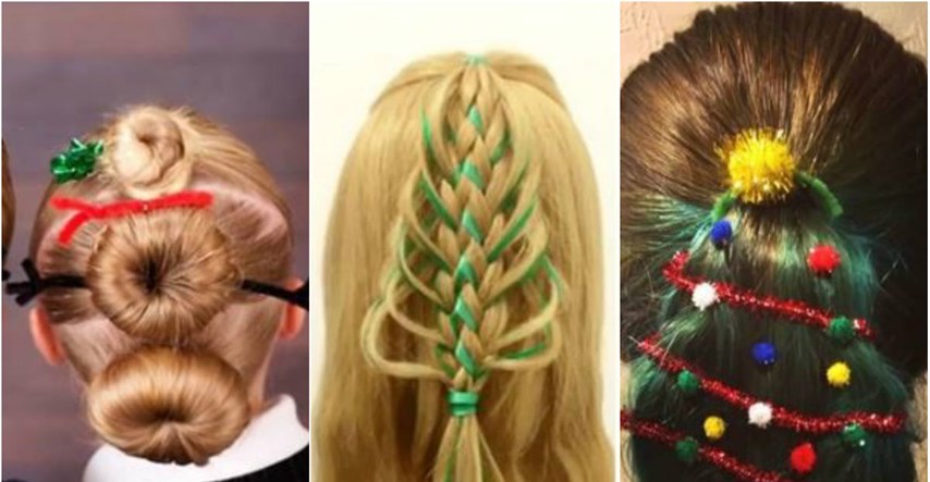 Više od 50 preslatkih božićnih frizura za mame i njihove princeze