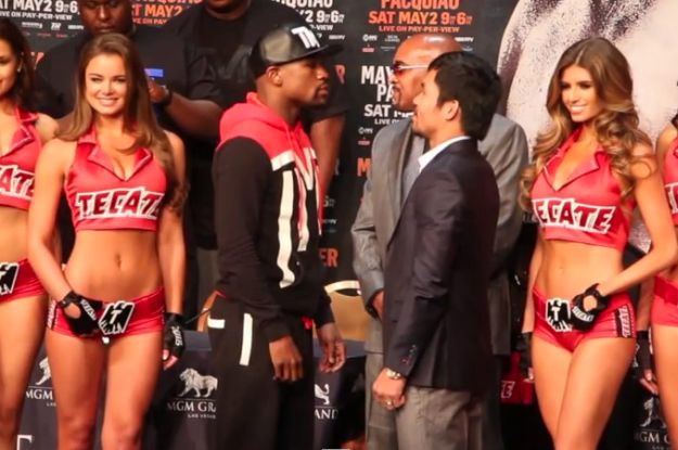 Napeto na sučeljavanju Mayweathera i Pacquiaoa