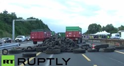Francuski seljaci traktorima blokirali granicu sa Španjolskom i Njemačkom