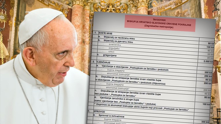 Papa: "Misa se ne plaća! Jeste li razumjeli?" Hrvatske crkve svejedno imaju cjenike
