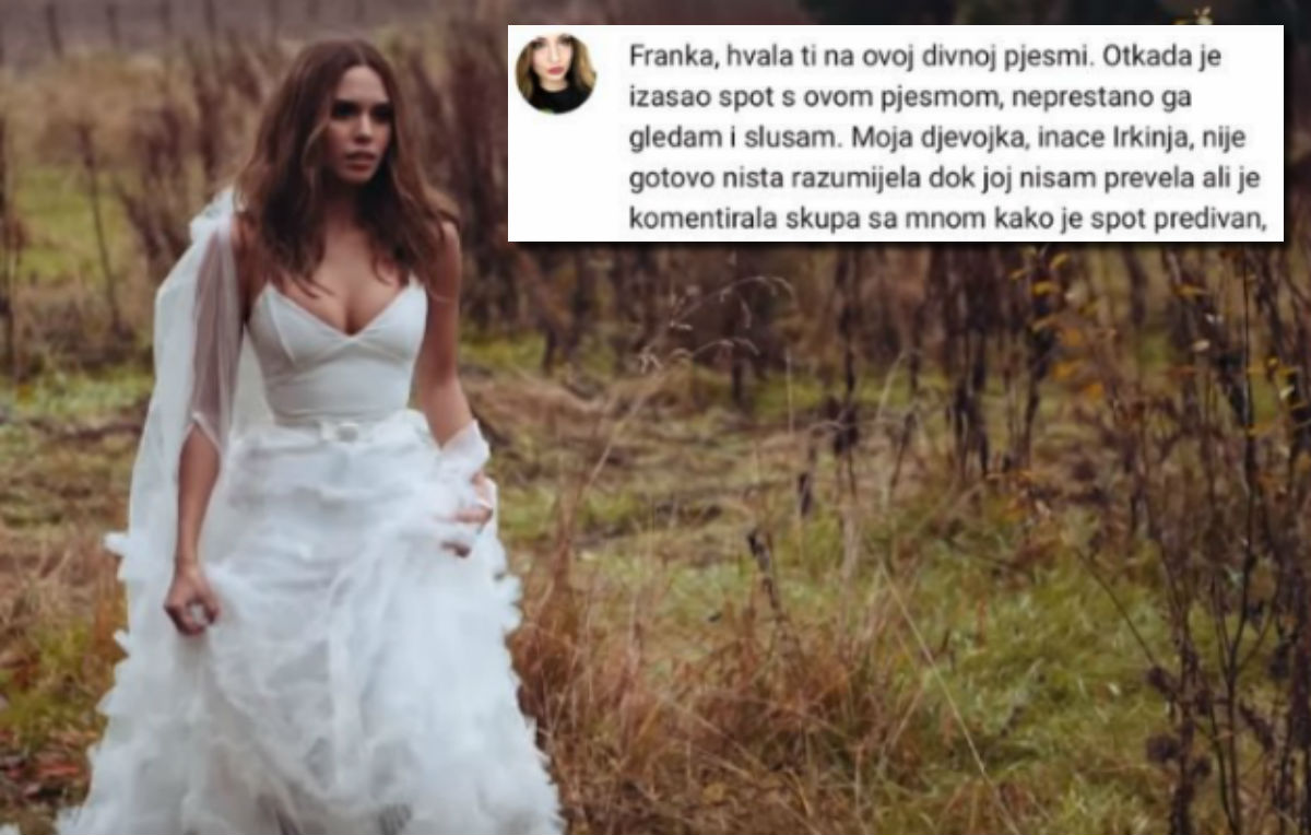 Obožavateljica oduševila Franku Batelić: "Cura mi je pustila tvoj spot i izvadila prsten..."