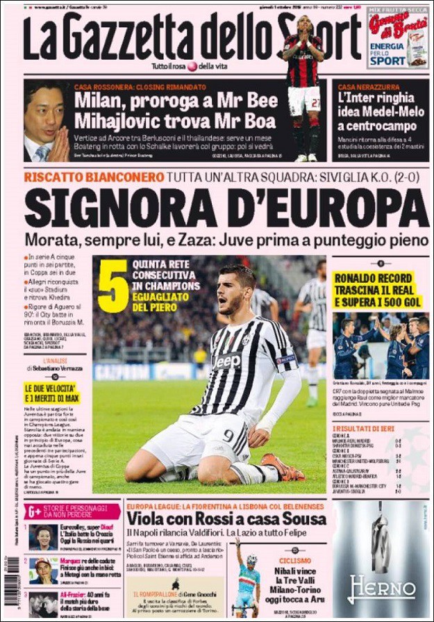 Svjetske naslovnice: Juveov euro-preporod, Manchesteri vraćaju čast "Nogometnoj NBA"