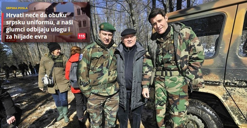 Srbi o "Generalu": "Naši glumci u tom filmu ne žele glumiti ni za tisuće eura"