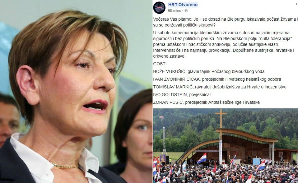HRT-ovo Otvoreno večeras se bavi Indexovom objavom mailova. Šalimo se, tema je Bleiburg