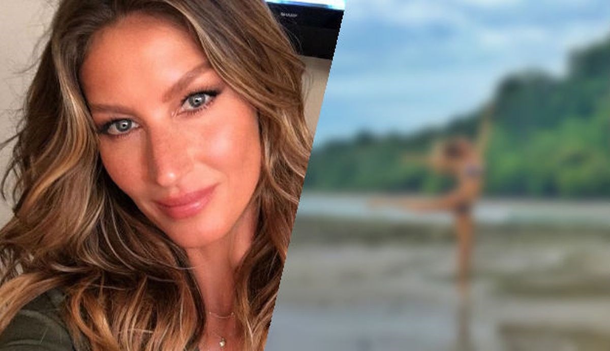 Gisele Bündchen čestitala Dan planeta skakutajući u oskudnom bikiniju