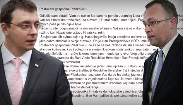 Hasanbegović opet pozirao pored ustaških simbola, Glavašević pisao Plenkoviću: "Slika vrijedi tisuću riječi"