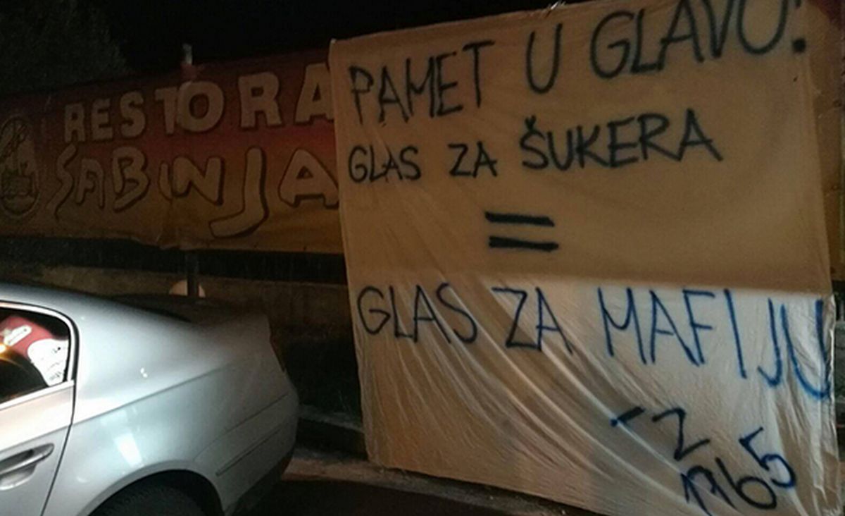 Tornado uz Šimića: "Pamet u glavu, glas za Šukera = glas za mafiju"
