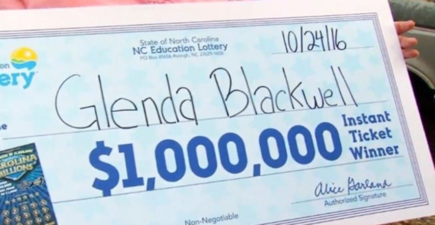 Htjela je muža naučiti lekciju i osvojila milijun dolara na lutriji