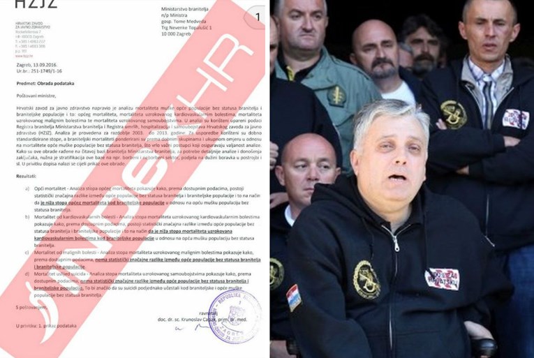 Glogoški kaže da je dokument o smrtnosti veterana lažan, za sve optužio mrzitelje Hrvatske