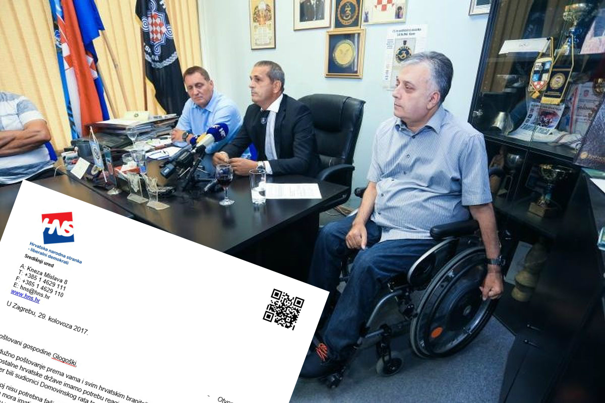HNS poručio Glogoškom: "Za dom spremni je isto kao nacistički pozdrav Sieg Heil"