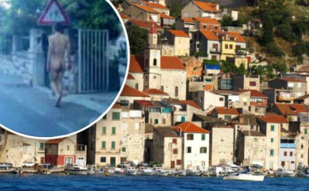 FOTO Potpuno gol prošetao centrom Šibenika jutro nakon norijade