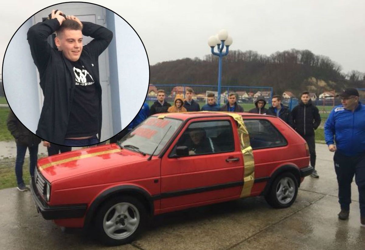 Dok drugi sanjaju o BMW-u... Nogometaši Mladosti iz Zaboka ispunili san svom vrataru
