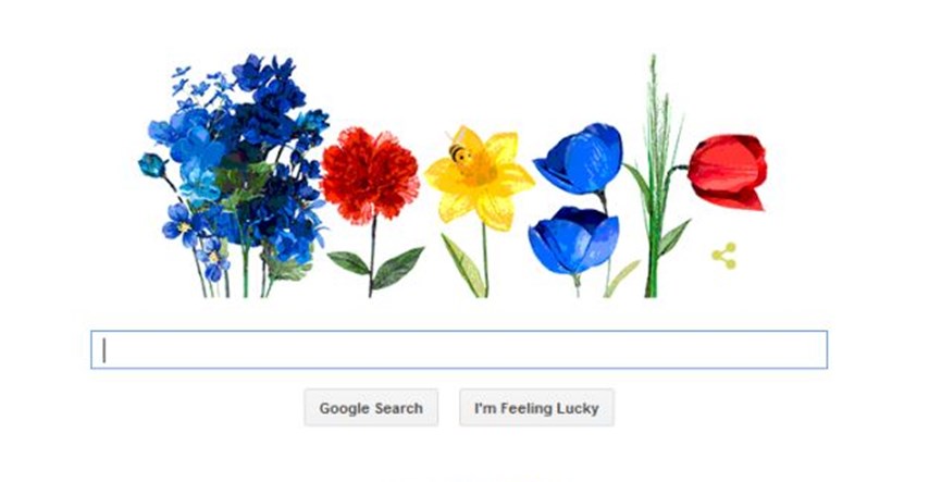 Rascvjetani Google želi vam sretno proljeće