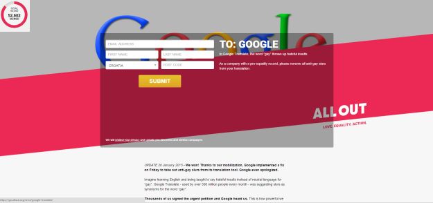 Google se ispričao zbog homofobnih grešaka u prijevodu