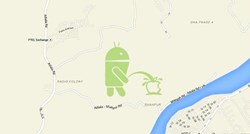 Na Google Mapsu osvanuo Android koji urinira po Appleovom logu