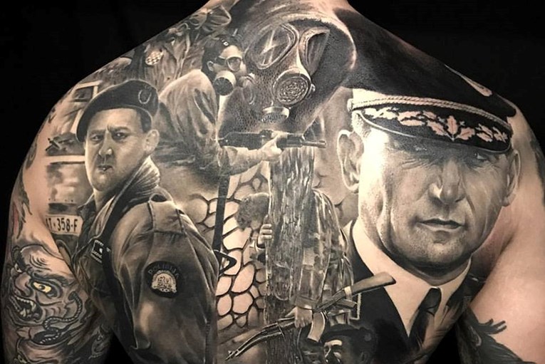 VIDEO Tip je tetovirao Gotovinu i Markača preko cijelih leđa i postao hit na Facebooku