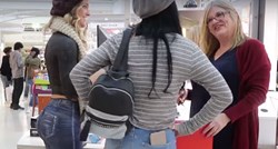 VIDEO Prošetala trgovačkim centrom gotovo gola, biste li vi primijetili da nosi samo tangice?