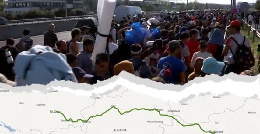 Prvi dan marša: Tisuće izbjeglica kroz Mađarsku pod okriljem noći nastavlja prema Njemačkoj