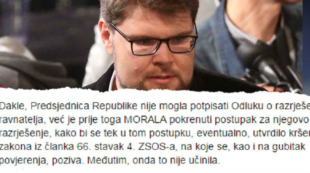 Grbin prozvao Kolindu: Predsjednica krši zakon, a MOST i Orešković su igračke u rukama HDZ-a