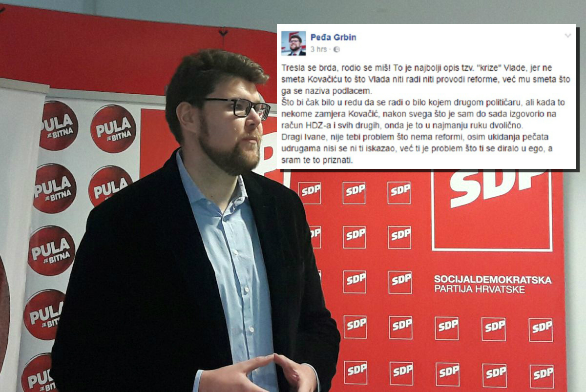 Grbin opleo po Kovačiću: "Nije tebi problem što nema reformi nego što ti je netko dirnuo u ego"