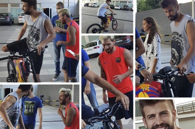 FOTO Pique, Messi i Fabregas voze hrvatske električne bicikle
