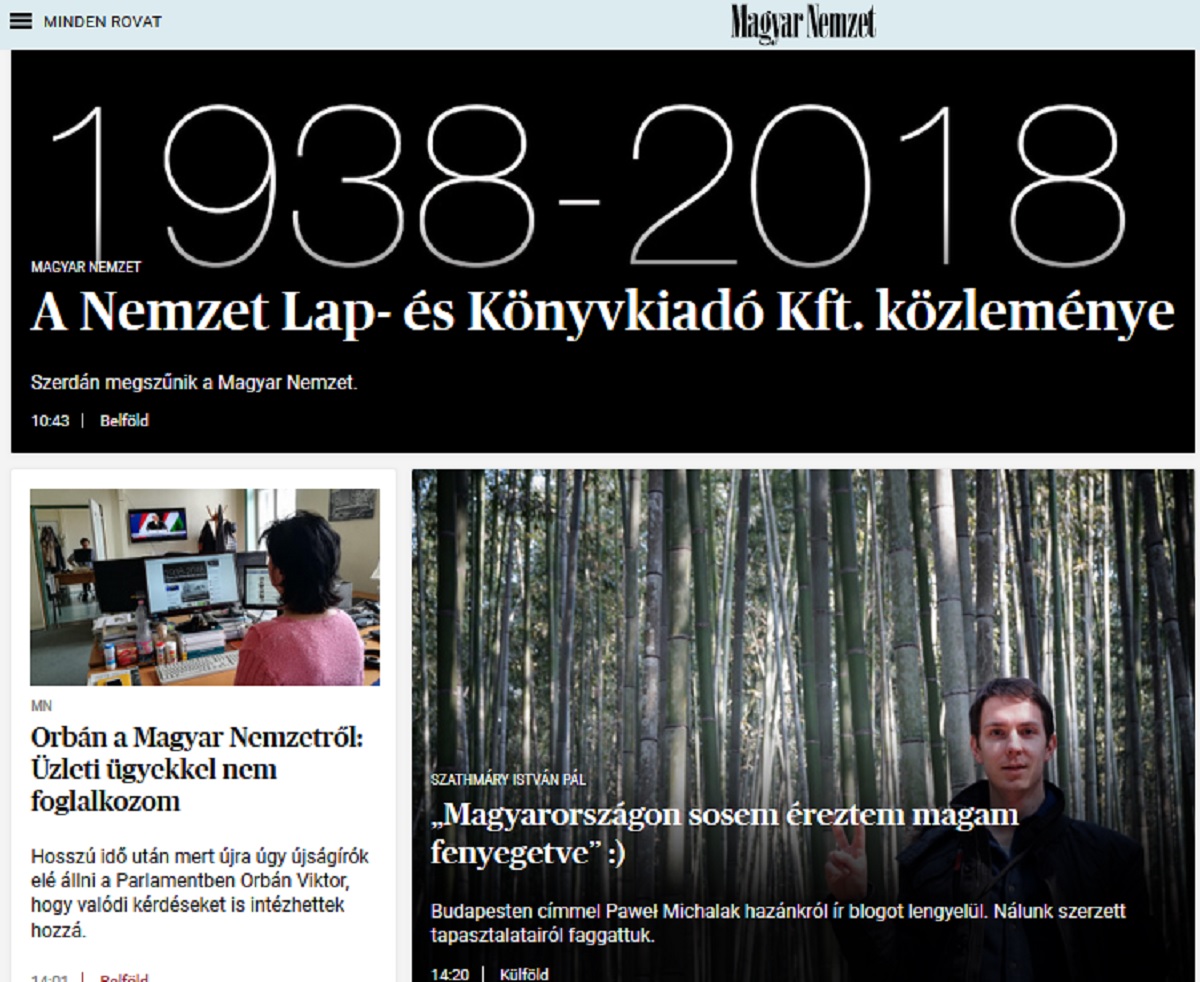 Nakon Orbanove pobjede gasi se veliki mađarski oporbeni list
