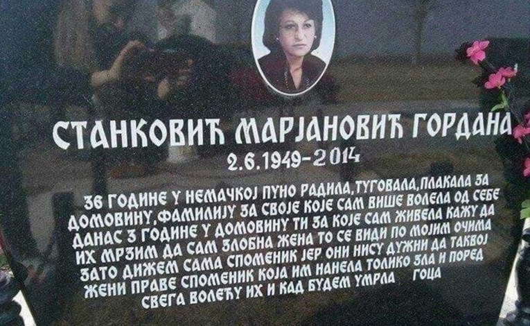 Vratila se iz Njemačke i samoj sebi podigla spomenik, pogledajte što je poručila obitelji