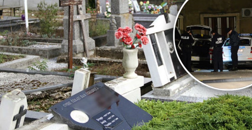 Pijana djevojka demolirala groblje u Okučanima, ispisala i grafit