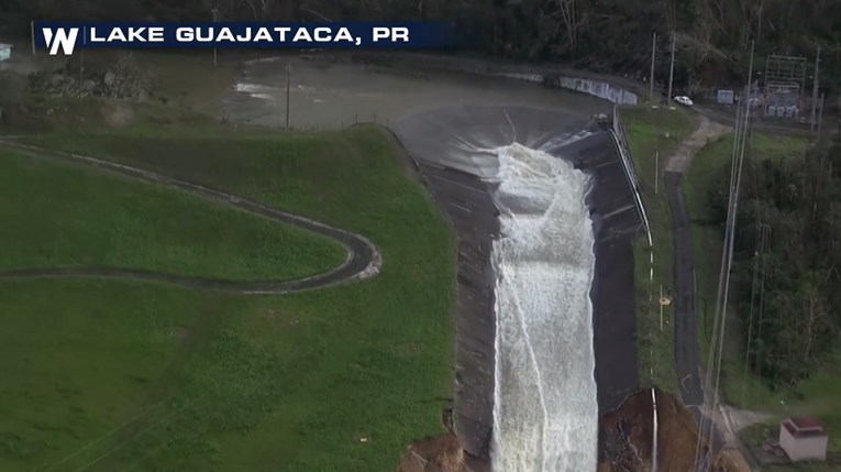 70.000 LJUDI U OPASNOSTI Uragan Maria prijeti rušenjem brane u Portoriku: "Puknut će svakog trena"