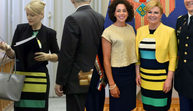 FOTO Kojoj bolje stoji? Kolinda obukla Bernardičinu haljinu