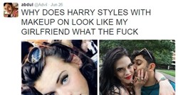 "Zašto našminkani Harry Styles izgleda kao moja djevojka?"