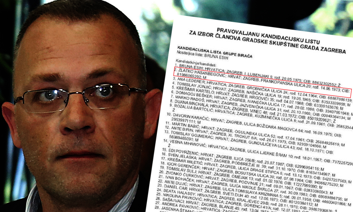 HASANBEGOVIĆ IZDAO HDZ Drugi je na listi Brune Esih: "Svjestan je svih mogućih posljedica"
