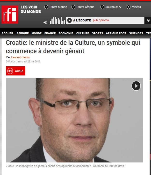 Francuski mediji nastavljaju s paljbom po Hasanbegoviću: "On je sramotan simbol Hrvatske"