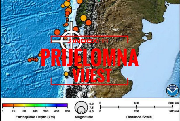 Potres jačine 7,7 po Richteru kod obale Chilea, oglašeno upozorenje za tsunami