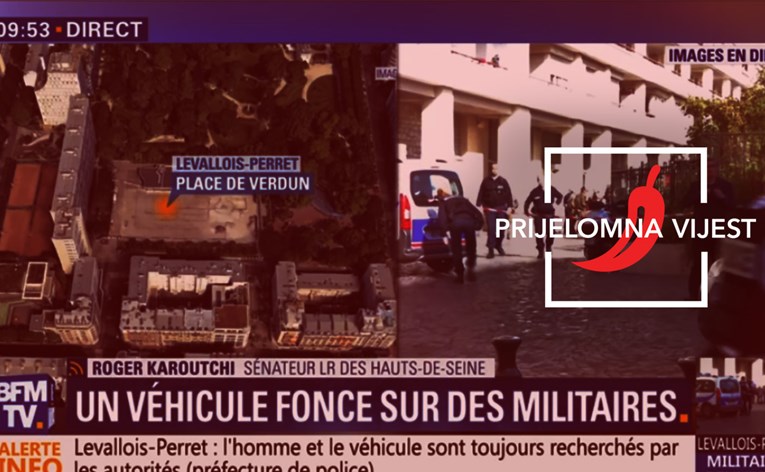 INCIDENT U PARIZU Jureći autom namjerno naletio na vojnike, šest ozlijeđenih