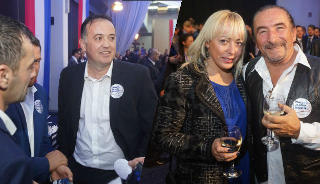 Poznata lica u stožeru HDZ-a, pjesma se orila i pila su se pića s Karamarkovim likom