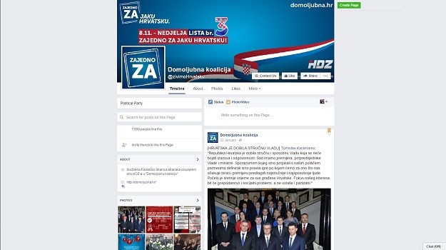 Na Facebook stranici HDZ-ove koalicije stalo je vrijeme: Karamarko hvali stručnog Oreškovića