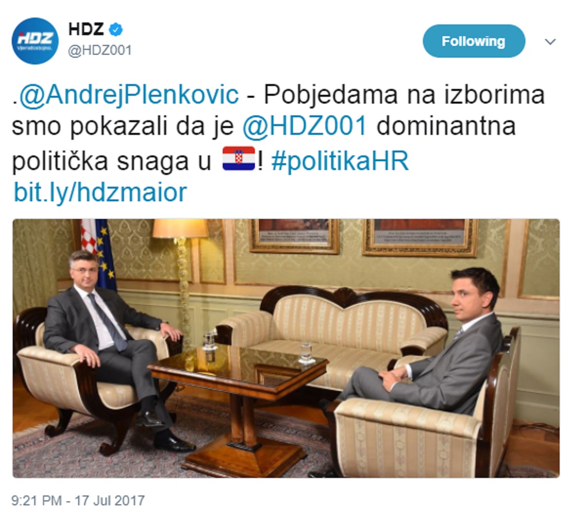 Samo da vas još jednom podsjetimo što je HDZ tvitao dok je Dalmacija gorjela